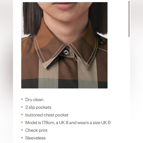 Authentic Burberry Nova Check Wrap Shift Dress Size US2 - Picture 7 of 16